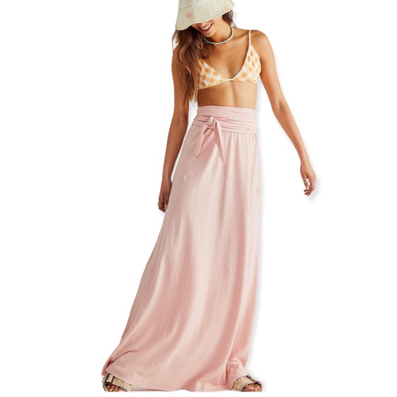 New Free People Beach Limitless Convertible XS Pink Maxi Crisscross Dress - Picture 5 of 12